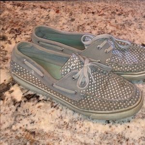 polka’dot sperry boat shoes